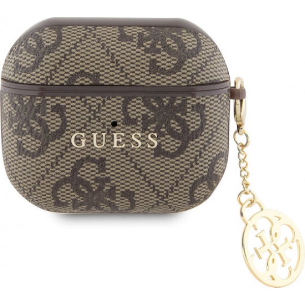 Guess 4G Script Charm Case Brown (Apple AirPods 3)