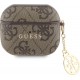 Guess 4G Script Charm Case Brown (Apple AirPods 3)