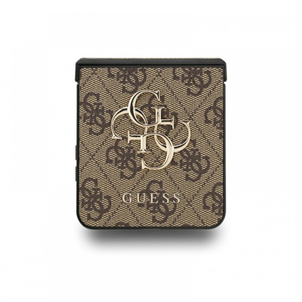 Guess 4G Metal Logo Back Cover Brown (Galaxy Z Flip 7)