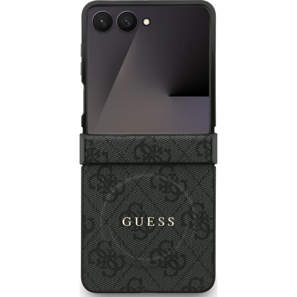 Guess 4G Colored Ring Magsafe Back Cover Black (Galaxy Z Flip 7)
