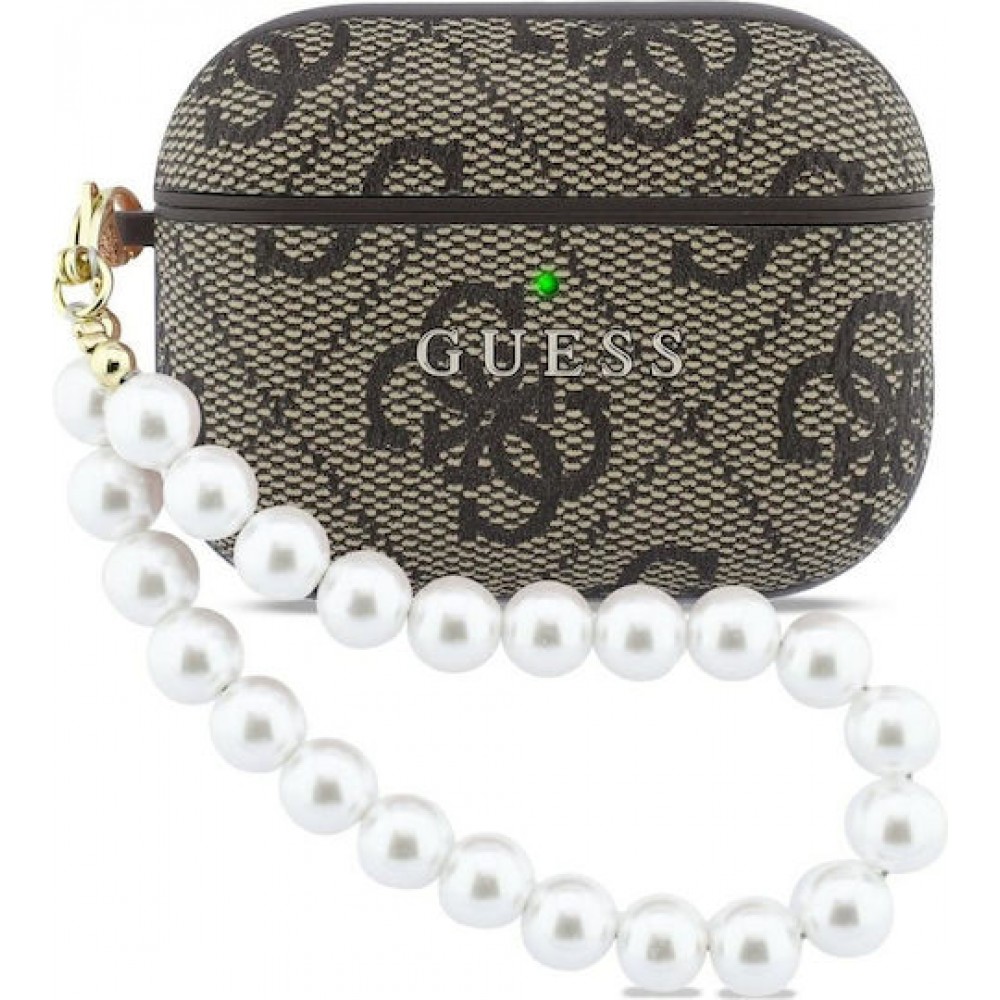 Guess 4G Pearl Strap Case Brown (Apple AirPods Pro 3)