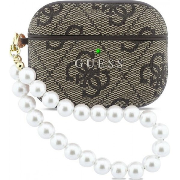 Guess 4G Pearl Strap Case Brown (Apple AirPods Pro 3)