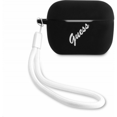 Guess Silicone Vintage Μαύρο / Λευκό (Apple AirPods Pro)