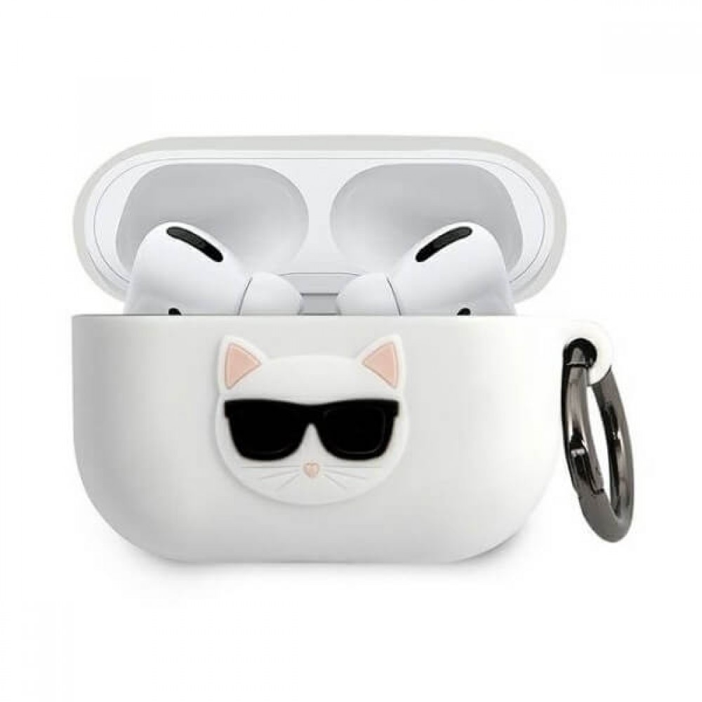 Karl Lagerfeld Choup Silicone Case White (Apple AirPods 3)