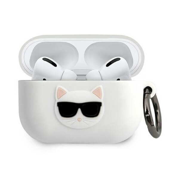 Karl Lagerfeld Choup Silicone Case White (Apple AirPods 3)