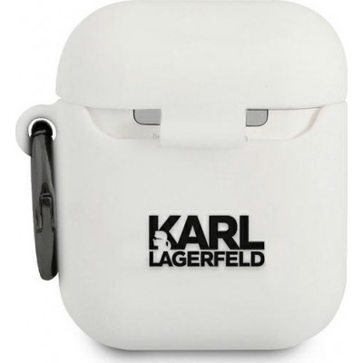 Karl Lagerfeld Choup Silicone Case White (Apple AirPods 3)