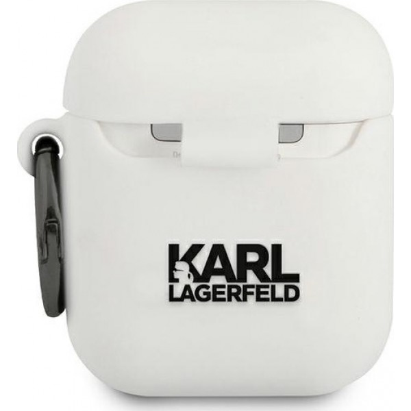Karl Lagerfeld Choup Silicone Case White (Apple AirPods 3)