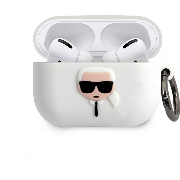 Karl Lagerfeld AirPods Pro Silicone Cover Λευκό