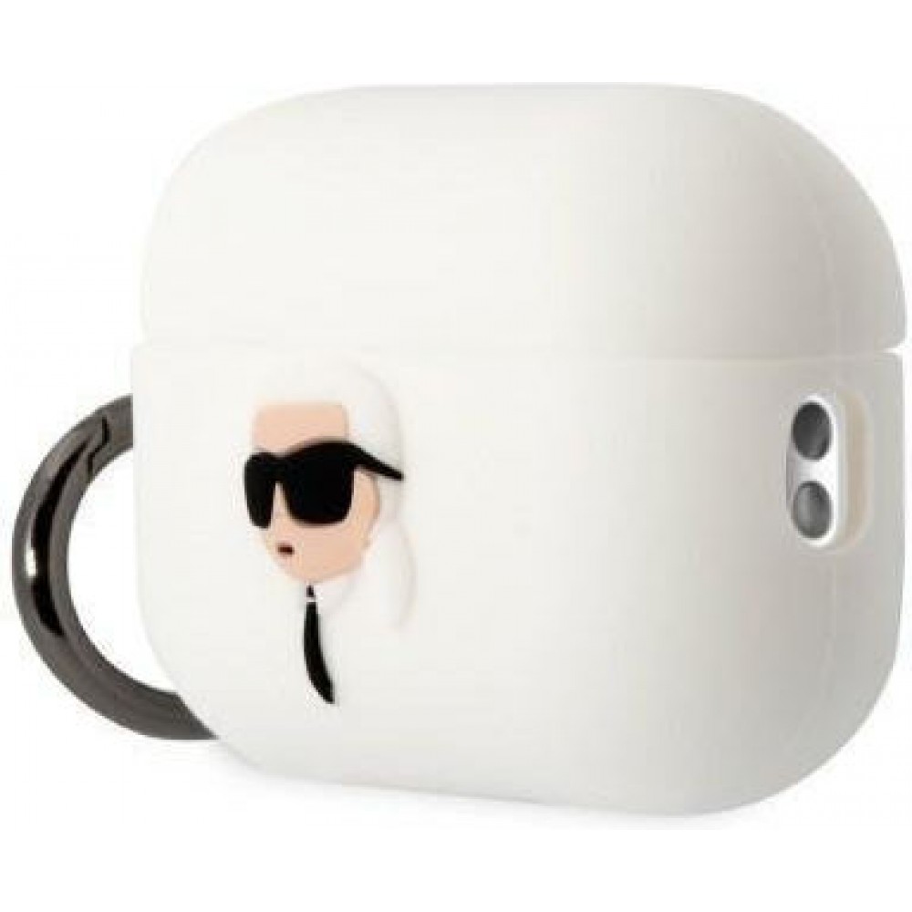 Karl Lagerfeld Karl Head Silicone Case White (Apple AirPods Pro 2)
