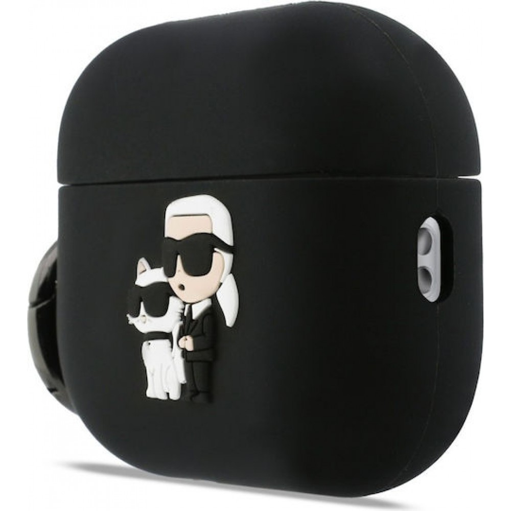 Karl Lagerfeld Karl & Choupette 3D Silicone Case Black (Apple AirPods Pro 3)