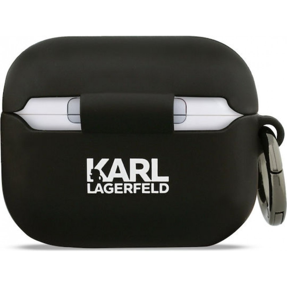 Karl Lagerfeld Karl Head 3D Silicone Case Black (Apple AirPods Pro 3)