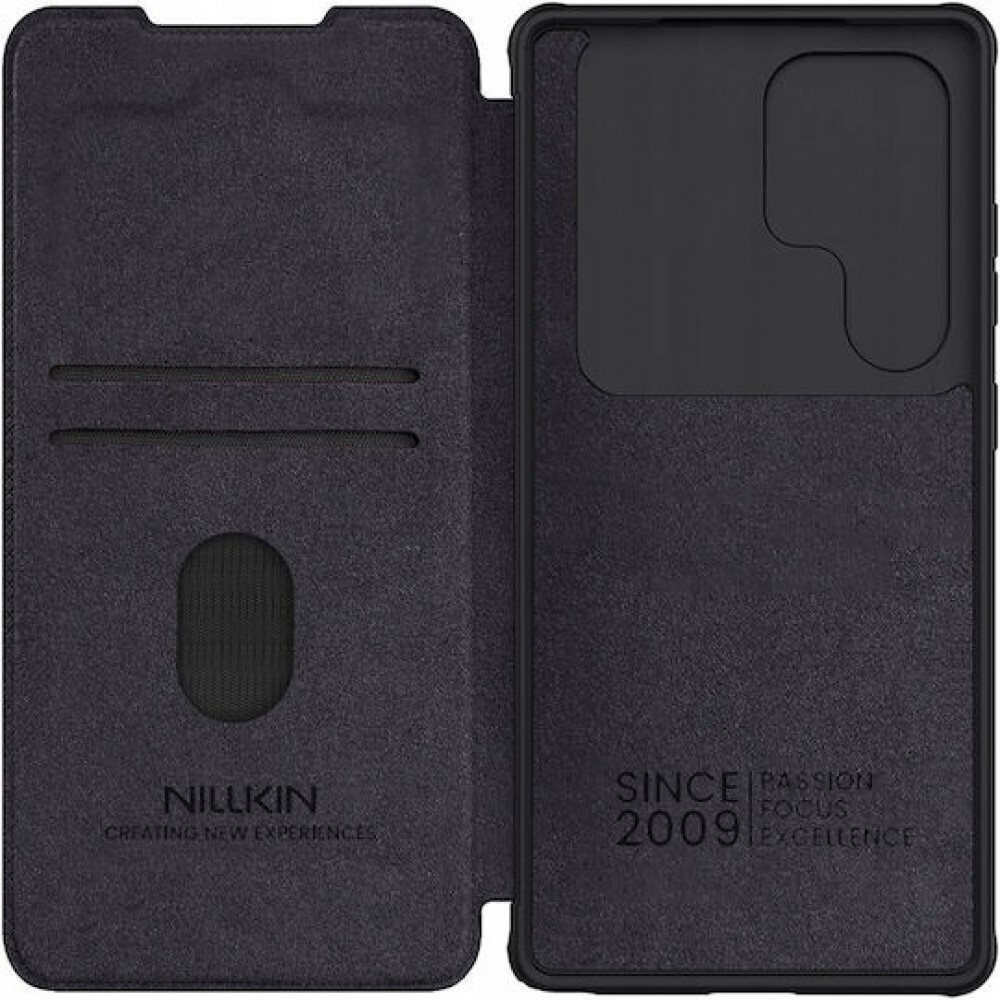 Nillkin Qin Pro Leather Back Cover Black (Galaxy S25 Ultra)