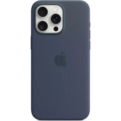 Apple Silicone Case Storm Blue (iPhone 15 Pro Max)