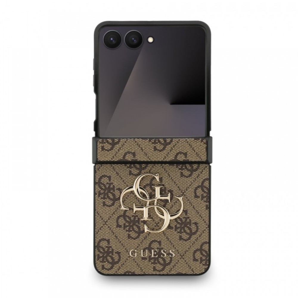 Guess 4G Metal Logo Back Cover Brown (Galaxy Z Flip 7)