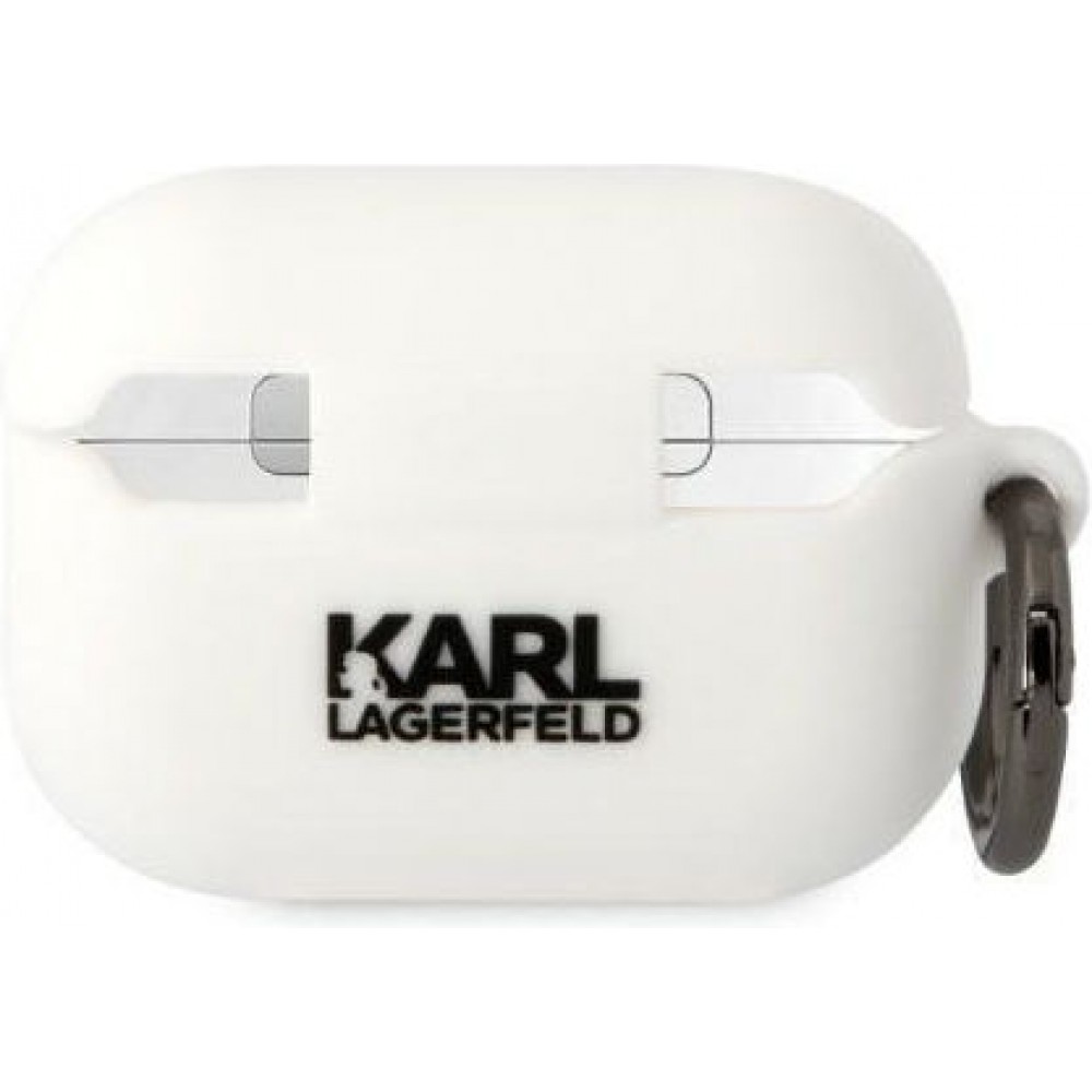 Karl Lagerfeld Karl Head Silicone Case White (Apple AirPods Pro 2)