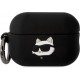 Karl Lagerfeld Choupette Head 3D Silicone Case Black (Apple AirPods Pro 2)