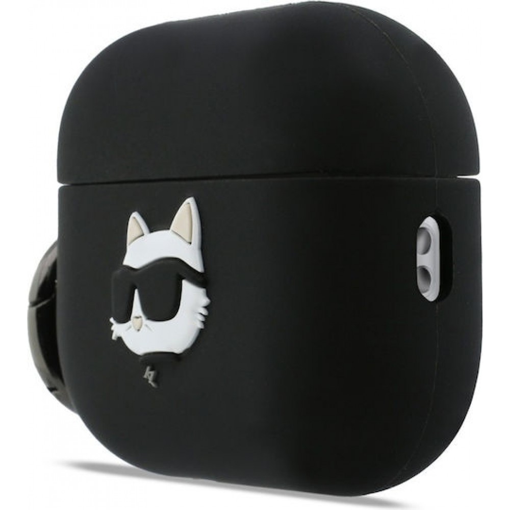 Karl Lagerfeld Choupette Head 3D Silicone Case Black (Apple AirPods Pro 3)