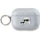 Karl Lagerfeld Choupette and Karl Heads Silicone Case Silver (Apple AirPods Pro 2)
