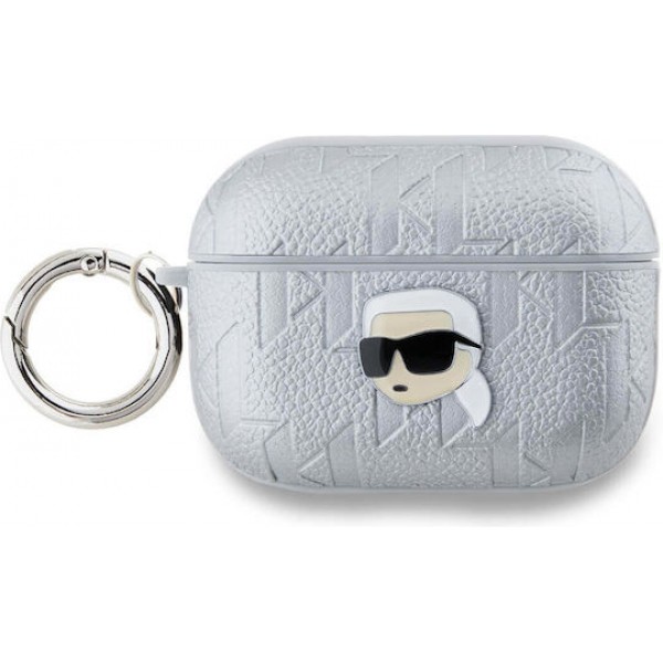 Karl Lagerfeld Karl Head Case Silver (Apple AirPods Pods Pro 2)