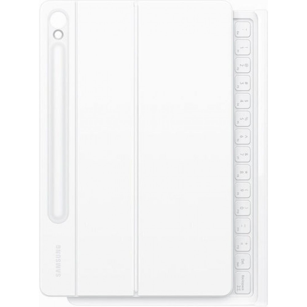 Samsung Book Cover with Keyboard White (Galaxy Tab S9/ S9 FE)