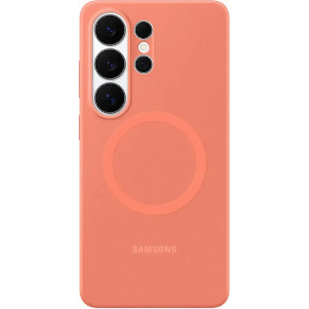 Samsung Silicone Magnet Cover Coral Red (Galaxy S26 Ultra)