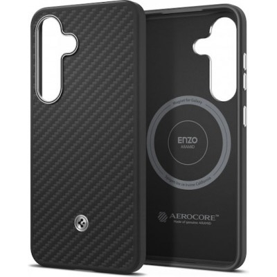 Spigen Enzo Aramid Mag Back Cover Black (Galaxy S25)