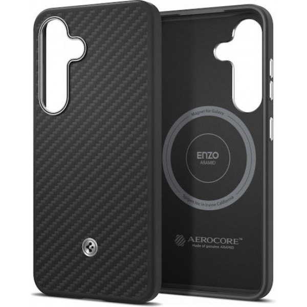 Spigen Enzo Aramid Mag Back Cover Black (Galaxy S25)