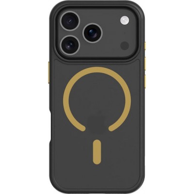 Tactical Magforce Back Cover Black/Yellow (iPhone 17 Pro/ iPhone 18 Pro)