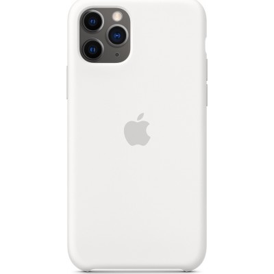 Apple Silicone Case White (iPhone 11 Pro Max)