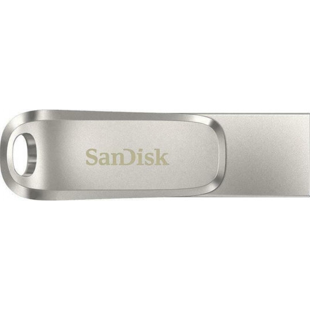 Sandisk Ultra Dual Drive Luxe 64GB USB 3.1 Stick Silver