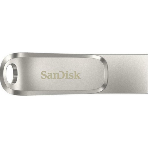 Sandisk Ultra Dual Drive Luxe 64GB USB 3.1 Stick Silver