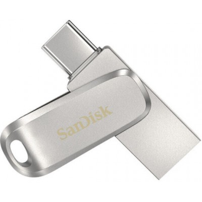 Sandisk Ultra Dual Drive Luxe 64GB USB 3.1 Stick Silver